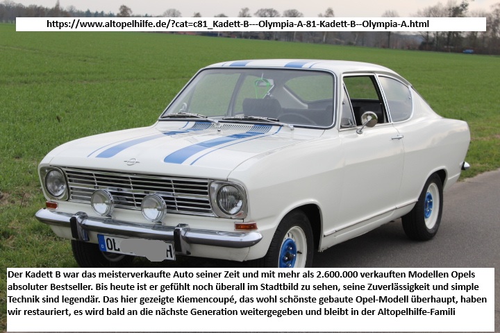 Kadett B / Olympia A